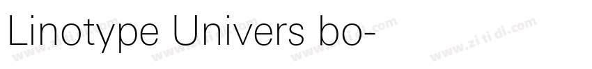 Linotype Univers bo字体转换 Linotype Univers bo字体转换